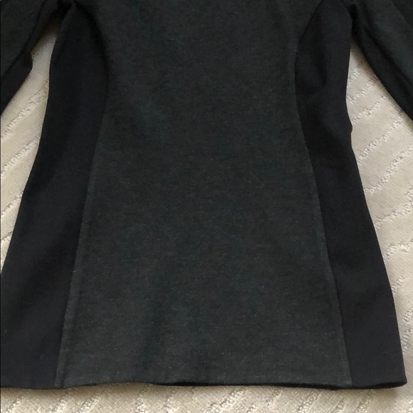 Phillip Lim Black/Charcoal Grey Fitted Long Sleeve - Picture 6 of 6